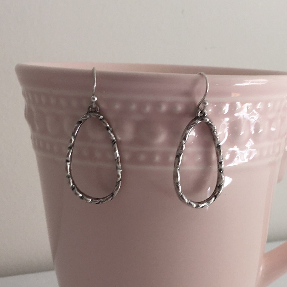 Cute silver colored earrings
